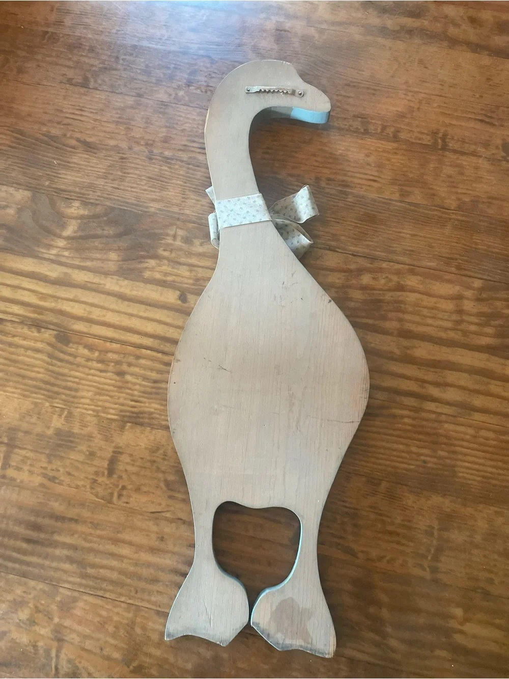 Welcome Friends Wooden Goose Wall Decor Vintage Porch Cottage Handmade Unique